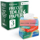 Pre-Cut Bamboo Toilet Paper – 3-Ply, Compact Tissue Boxes | Tree-Free, BPA/PFAS-Free, Lint-Free, Septic-Safe | (125 Sheets/Box) | PALM NAKI