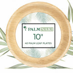 Palm Naki Round Palm Leaf Plates (40 Count)