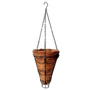 Palm Naki 13.5" Conical Coconut Coir Hanging Planter Set of 4