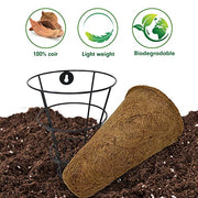 Palm Naki 9" Conical Coconut Coir Planter Basket Set of 4