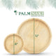 Palm Naki Round Palm Leaf Plates (25 Count) - Disposable Dinnerware, Compostable and Biodegradable Plates