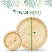 Palm Naki 6" Round Palm Leaf Plates (40 Count)