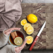 Palm Naki Acacia Wood Cutting Board - Large & Durable Cutting Board, Decorative Cutting Board, 20” x 14” x 1.26”