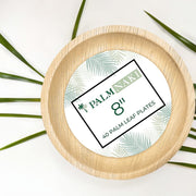 Palm Naki 8" Round Palm Leaf Plates (40 Count)