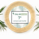 Palm Naki 7" Round Palm Leaf Plates (40 Count)