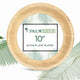 Palm Naki Round Palm Leaf Plates (25 Count) - Disposable Dinnerware, Compostable and Biodegradable Plates