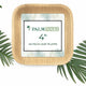 Palm Naki 4" Square Palm Leaf Plates (40 Count)
