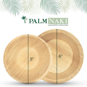 Palm Naki 6" Square Palm Leaf Bowls (40 Count)
